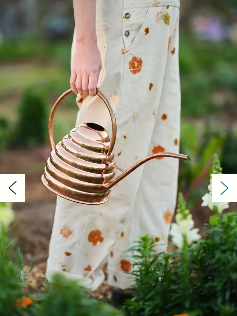 Anthropologie Flower Power Cotton Canvas Overalls - Picture 3 of 9